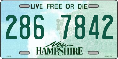 NH license plate 2867842