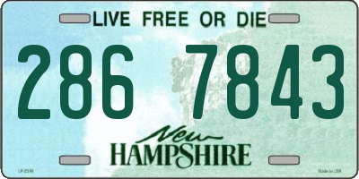 NH license plate 2867843