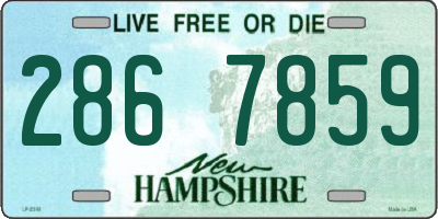 NH license plate 2867859