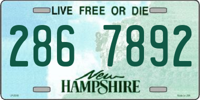 NH license plate 2867892
