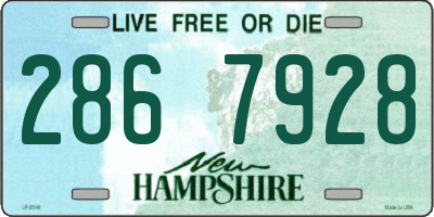 NH license plate 2867928