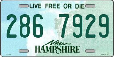 NH license plate 2867929