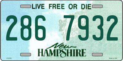 NH license plate 2867932