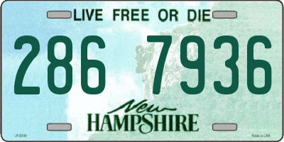 NH license plate 2867936