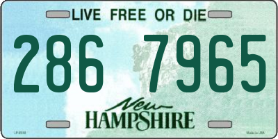 NH license plate 2867965