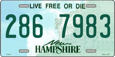 NH license plate 2867983