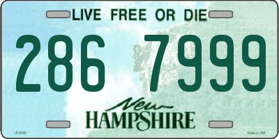 NH license plate 2867999