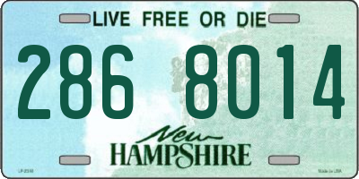 NH license plate 2868014
