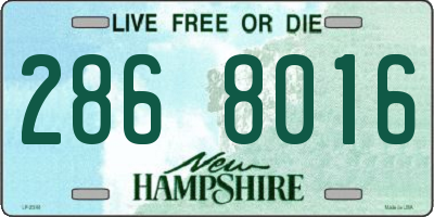 NH license plate 2868016