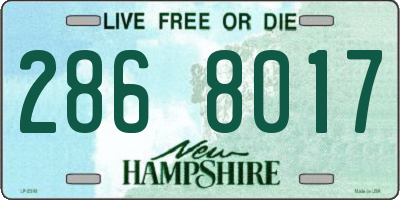 NH license plate 2868017