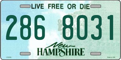 NH license plate 2868031