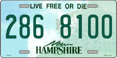 NH license plate 2868100
