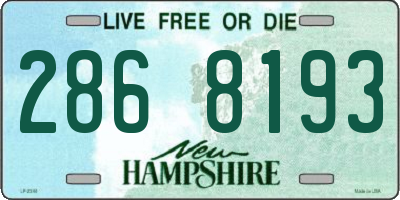 NH license plate 2868193