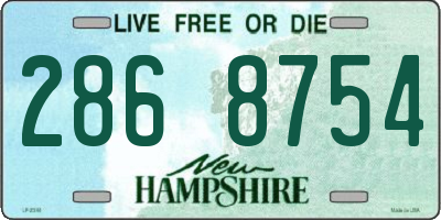 NH license plate 2868754