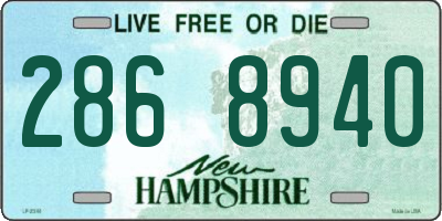 NH license plate 2868940