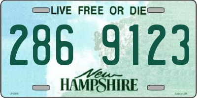 NH license plate 2869123