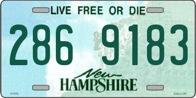 NH license plate 2869183