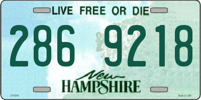 NH license plate 2869218