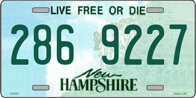 NH license plate 2869227