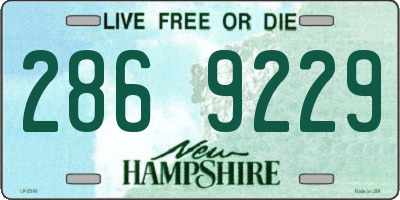 NH license plate 2869229
