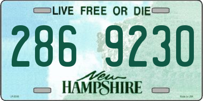 NH license plate 2869230