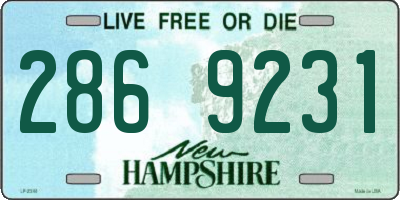 NH license plate 2869231