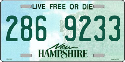 NH license plate 2869233