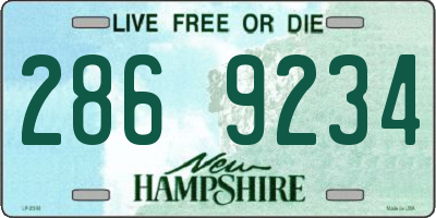 NH license plate 2869234