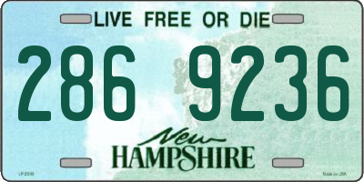 NH license plate 2869236
