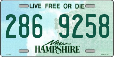 NH license plate 2869258
