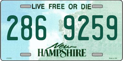 NH license plate 2869259