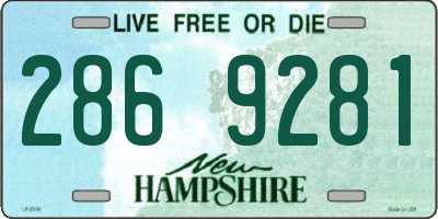 NH license plate 2869281