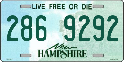 NH license plate 2869292