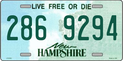 NH license plate 2869294