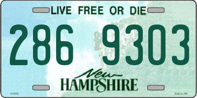 NH license plate 2869303