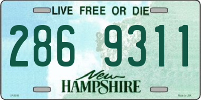 NH license plate 2869311