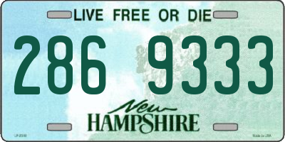 NH license plate 2869333