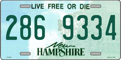 NH license plate 2869334