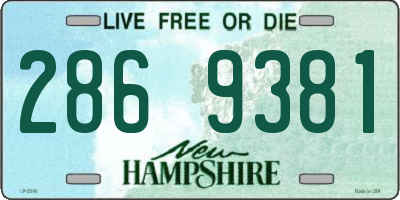 NH license plate 2869381