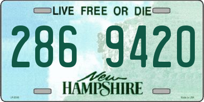NH license plate 2869420