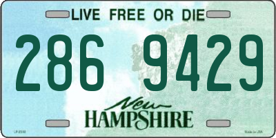 NH license plate 2869429