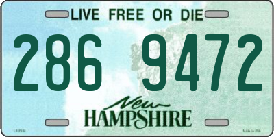 NH license plate 2869472