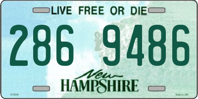 NH license plate 2869486