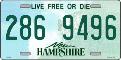 NH license plate 2869496