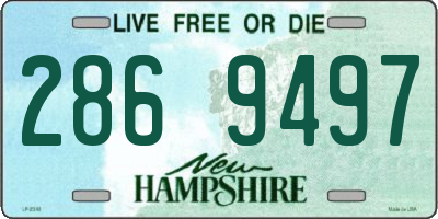NH license plate 2869497