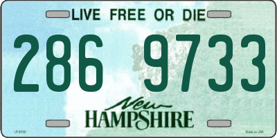 NH license plate 2869733
