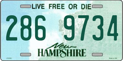 NH license plate 2869734