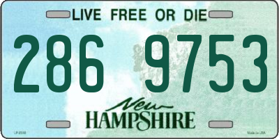 NH license plate 2869753