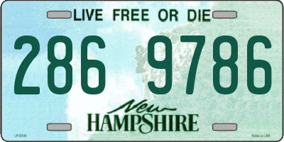 NH license plate 2869786