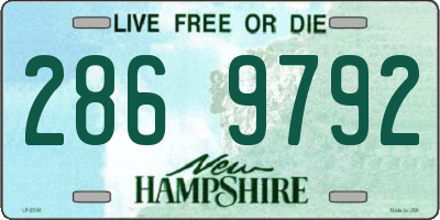 NH license plate 2869792